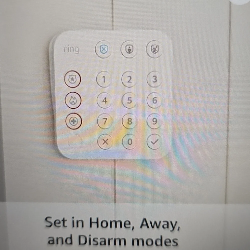 New In Box Ring Alarm Keypad 2nd Gen Emergency Response with White Finish